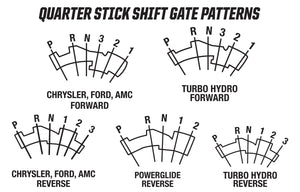 Hurst Quarter Stick Pistol-Grip Race Shifter Chrysler AMC A727/ A904 - FWD Pattern