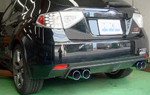 Load image into Gallery viewer, HKS Exhaust Subaru WRX STi (07-14) Legamax Premium w/ 3.5" Tip Axleback - 31021-AF014 Alternate Image