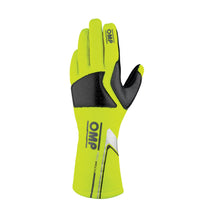 Load image into Gallery viewer, OMP Pro Mech-S Gloves [FIA 8856-2018 - Fireproof Mechanic / Pitcrew Gloves] Fluo Yellow - Small Alternate Image