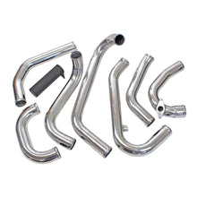 Load image into Gallery viewer, Set of chrome metal pipes on a white background Alternate Image