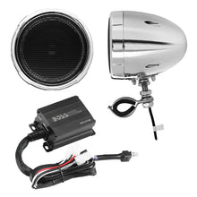 Load image into Gallery viewer, Boss Audio Systems Motorcycle Speaker (Chrome) 1000 Watt Amplifier/ Bluetooth/ 3&quot; Speakers Pair MC470B Alternate Image