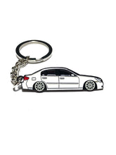Load image into Gallery viewer, Drift Pins Infiniti G35 Sedan Keychains - White Alternate Image