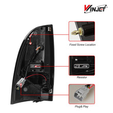 Load image into Gallery viewer, Winjet LED Tail Lights for Toyota Tacoma (2005-2015) with Sequential Turn Signal - Matte Black or Glossy Black CTWJ-0728 Alternate Image