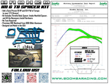 Load image into Gallery viewer, Boomba Racing Intake Manifold Spacer for Ford Bronco 2.7L EcoBoost (2021-2026) Blue / Red / Black / Natural Aluminum Alternate Image