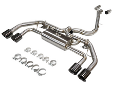 Load image into Gallery viewer, IRL stainless steel catback exhaust for 2022-2026 VW Golf R MK8, 24 lbs lighter than OEM with factory valve integration Alternate Image