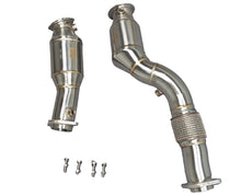 Load image into Gallery viewer, IRL EPA compliant 400 cell catted downpipes for 2021-2025 BMW G8X M2 G87, M3 G80 G81, and M4 G82 G83, 49 state street legal, no tune required Alternate Image