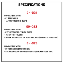 Load image into Gallery viewer, Gen-Y Hitch Iron Grip Anti-Rattle Hitch Solid Shank 5/8″ Hitch Pin - 2.0" / 2.5" / 3.0" Pin - 2" Alternate Image