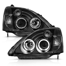 Load image into Gallery viewer, Anzo Projector Headlights Honda Civic Si EP3 (02-03) Black w/ LED Halo Alternate Image