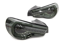 Load image into Gallery viewer, OLM Tail Lights for Scion FR-S (13–16) Toyota 86 (17–20) Subaru BRZ (13–25) OE Plus Linear Style Sequential - Smoked Lens OLMA.70206.1-OE Alternate Image