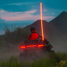 Load image into Gallery viewer, Boss Audio Systems ATV Whip Antenna - 24"/ 48"/ 72", 360° RGB Multicolor LED (Red, Green, Blue), 20 Color Modes, 15 Brightness Levels, Marine Rated Weatherproof IP67 - 24" Alternate Image
