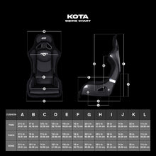 Load image into Gallery viewer, DND Kota Comp Spec Fixed Back Racing Seat – Black FRP Fiberglass Bucket Seat Alternate Image