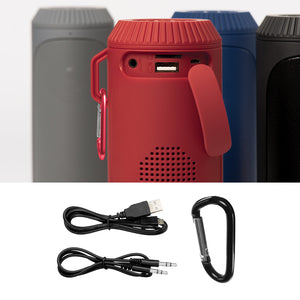 Boss Audio System BOLT Portable Bluetooth Speaker - Black (Pair) with TWS, Flashlight, and Weatherproof Design