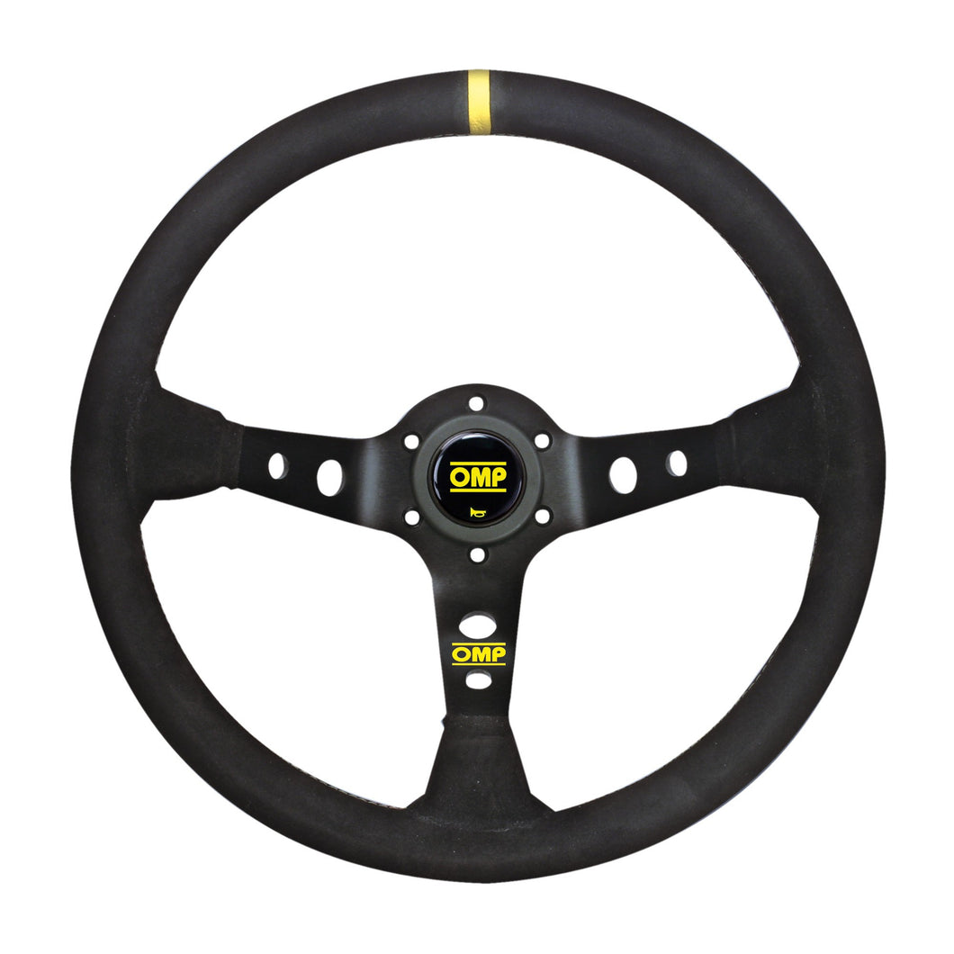 OMP Corsica Steering Wheel [330 mm - Suede Leather] Black – Redline360