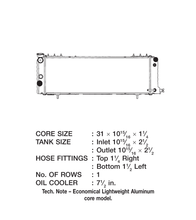 Load image into Gallery viewer, CSF Radiator Jeep Cherokee 4.0L (1991-2001) OEM Replacement w/ Aluminum Core 3252 Alternate Image
