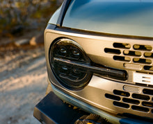 Load image into Gallery viewer, Attica 4x4 LED Headlights For Ford Bronco (2021-2026) With Switchback Sequential Turn Signals - Sol or Apex Series - Sol Series (Crushed Glass Halo Look) Alternate Image