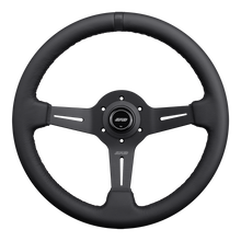 Load image into Gallery viewer, DND Leather Race Wheel (50mm, 350mm) 6 bolt Black / Purple / Red / Gray Alternate Image