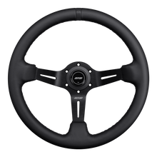 Load image into Gallery viewer, DND Leather Race Wheel (75mm, 350mm) 6 bolt Black / Purple / Red / Gray / Blue / Tan Alternate Image