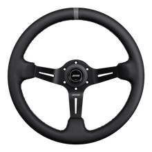 Load image into Gallery viewer, DND Leather Race Wheel (75mm, 350mm) 6 bolt Black / Purple / Red / Gray / Blue / Tan Alternate Image