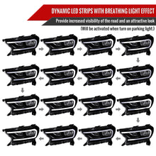 Load image into Gallery viewer, Spec-D Headlights Ford Ranger XL / XLT (2019-2023) OEM Replacement Factory Style w/ LED Bar Turn Signal Matte Black Housing / Clear Lens - Matte Black / Clear Lens Alternate Image