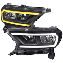 Load image into Gallery viewer, Spec-D Headlights Ford Ranger XL / XLT (2019-2023) OEM Replacement Factory Style w/ LED Bar Turn Signal Matte Black Housing / Clear Lens - Matte Black / Clear Lens Alternate Image