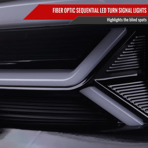 Spec-D Projector Headlights Dodge Charger (2015-2022) Sequential LED Turn Signal - Black or Chrome