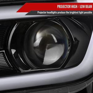 Spec-D Projector Headlights Chevy Camaro (2014-2015) LED Sequential - Black / Chrome / Tinted