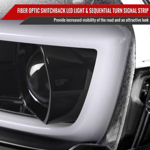 Spec-D Projector Headlights Chevy Camaro (2014-2015) LED Sequential - Black / Chrome / Tinted