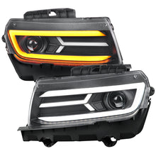 Load image into Gallery viewer, Spec-D Projector Headlights Chevy Camaro (2014-2015) LED Sequential - Black / Chrome / Tinted Alternate Image