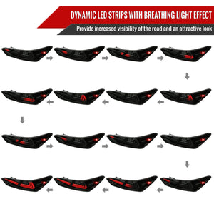 Spec-D Tail Lights Toyota Camry (2018-2022) Sequential LED w/ Breathing Effect