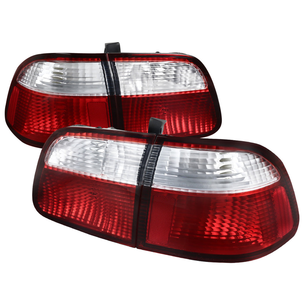 Spec-D Tail Lights Honda Civic Sedan EK (1999-2000) Smoked/Tinted or Clear Lens