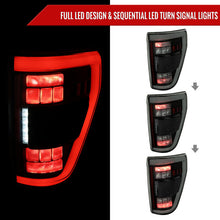 Load image into Gallery viewer, Spec-D Full LED Tail Lights Ford F150 (2021-2023) LED w/ Switchback Sequential Turn Signals Alternate Image