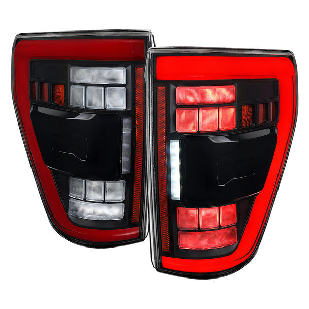 Spec-D Full LED Tail Lights Ford F150 (2021-2023) LED w/ Switchback Sequential Turn Signals