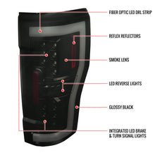 Load image into Gallery viewer, Spec-D Full LED Tail Lights Ford F250/ F350/ F450/ F550 Super Duty (2017-2019) LED Bar - Black or Chrome Alternate Image