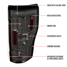 Load image into Gallery viewer, Spec-D Full LED Tail Lights Ford F250/ F350/ F450/ F550 Super Duty (2017-2019) LED Bar - Black or Chrome Alternate Image