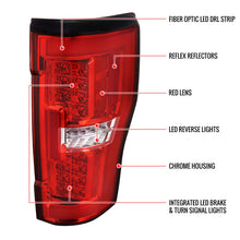 Load image into Gallery viewer, Spec-D Full LED Tail Lights Ford F250/ F350/ F450/ F550 Super Duty (2017-2019) LED Bar - Black or Chrome Alternate Image