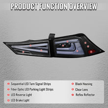 Load image into Gallery viewer, Spec-D Full LED Tail Lights for Lexus IS250 &amp; IS350 (2014-2017) Sequential Turn Signals - Black - Clear or Smoked Lens Alternate Image