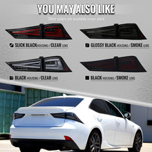 Load image into Gallery viewer, Spec-D Full LED Tail Lights for Lexus IS250 &amp; IS350 (2014-2017) Sequential Turn Signals - Black - Clear or Smoked Lens Alternate Image