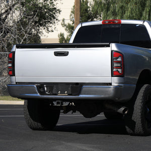 Spec-D LED Tail Lights Dodge Ram (07-08) 2500/3500 (07-09) Dynamic LED C Light Bar - Black / Chrome / Red