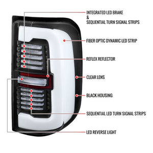 Spec-D Full LED Tail Lights Ram 1500 (2019-2024) With/Without Sequential Turn Signal