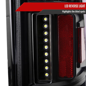 Spec-D Full LED Tail Lights Ram 1500 (2019-2023) w/ LED Light Bar