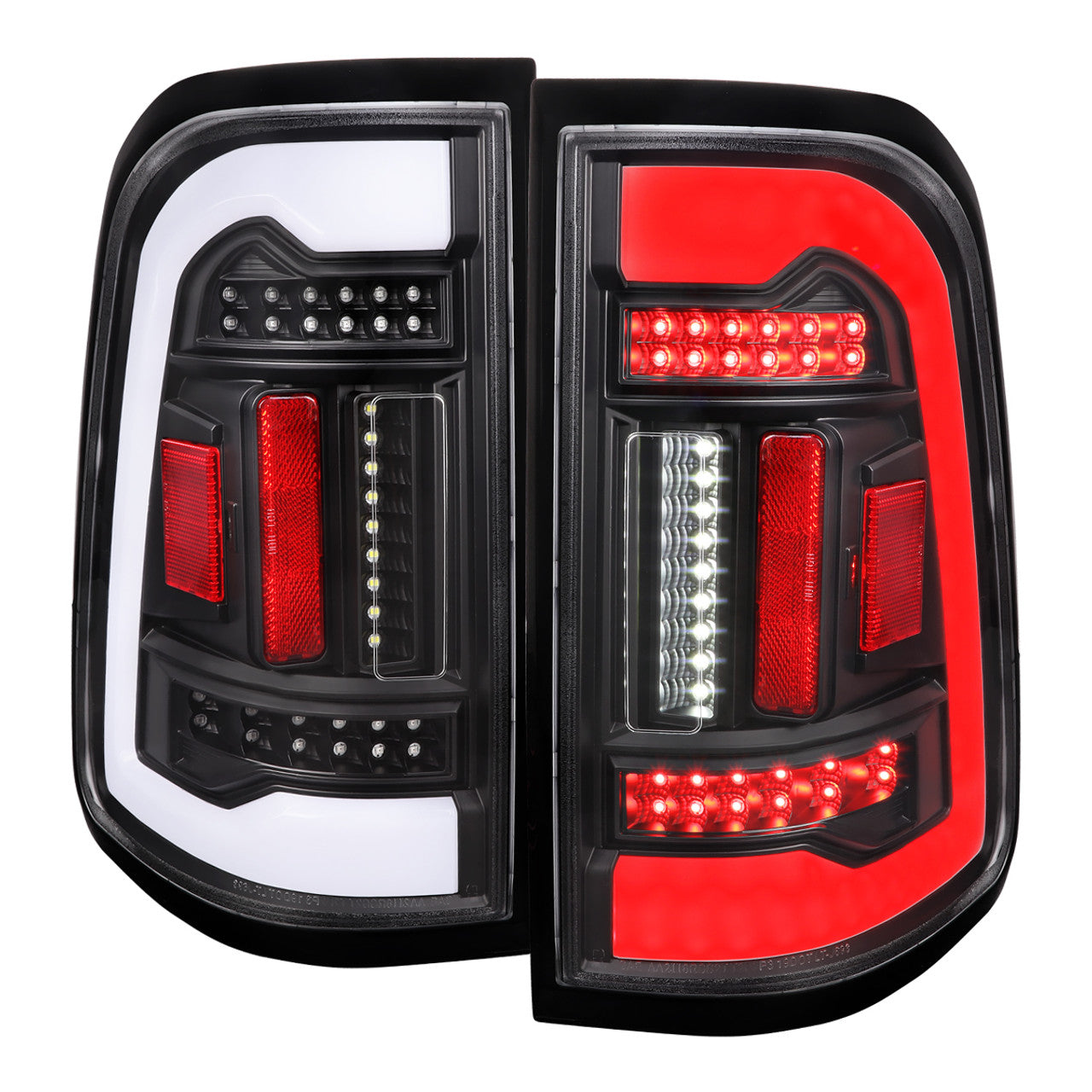 Pair LED Tail Lights For Dodge RAM 1500 2019-2022 | Black Housing MZORANGE