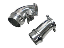 Load image into Gallery viewer, MAD CNC billet high flow turbo inlet set for BMW S58 G80 M3, G82 M4, G87 M2, F97 X3M, and F98 X4M LCI 2021-2025, sold as a pair Alternate Image