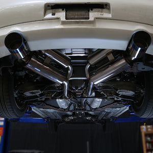 Spec-D Tuning Exhaust Infiniti G35 Coupe (03-07) Dual Muffler Polished or Blue Burnt Tips