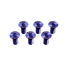 Load image into Gallery viewer, DND Titanium Steering Wheel Screws Purple / Red / Midnight Chrome Alternate Image