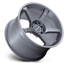 Load image into Gallery viewer, Motegi Racing MR159 Battle V Wheels 18x8.5 | 5x100, 5x114.3, 5x120 | +30 , +22 , +25 Offset Black / Gunzilla with Machined Lip / White / Blue Alternate Image