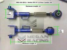 Load image into Gallery viewer, Megan Racing Camber Kit Honda CRV (07-11) Rear Correction Arms - Pair - MRS-HA-0811 - Default Title Alternate Image