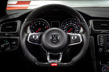 Load image into Gallery viewer, APR Carbon Fiber Steering Wheel VW GTi / GLi MK7 (2015-2023) Perforated Leather w/ Red or Silver Stitch Alternate Image