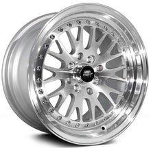 Load image into Gallery viewer, MST MT10 Wheels (17x9 5x100/5x114.3 +20 Offset) Silver w/ Machined Face &amp; Chrome Rivets Alternate Image