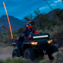 Load image into Gallery viewer, Boss Audio Systems ATV Whip Antenna - 24"/ 48"/ 72", 360° RGB Multicolor LED (Red, Green, Blue), 20 Color Modes, 15 Brightness Levels, Marine Rated Weatherproof IP67 - 24" Alternate Image