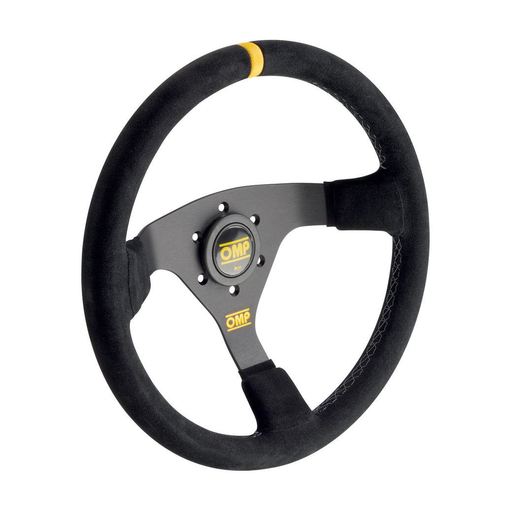 OMP WRC Steering Wheel [Mid-depth 350mm Dished] Black – Redline360